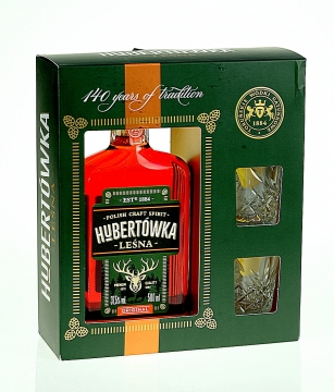 Hubertówka Leśna   37,5% / 0.5L + Kieliszki