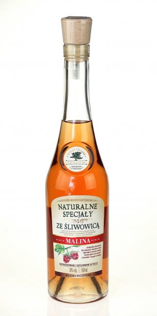 Naturalne Specjały ze Śliwowicą  --Malina--   30% / 0,5L 