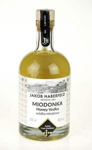 Jakob Haberfeld  Miodonka Honey Vodka  40% / 0.5L + kartonik   