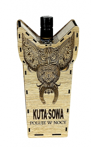 Okuta Sowa 0,5L 40% - wódka w drewnianej skrzynce