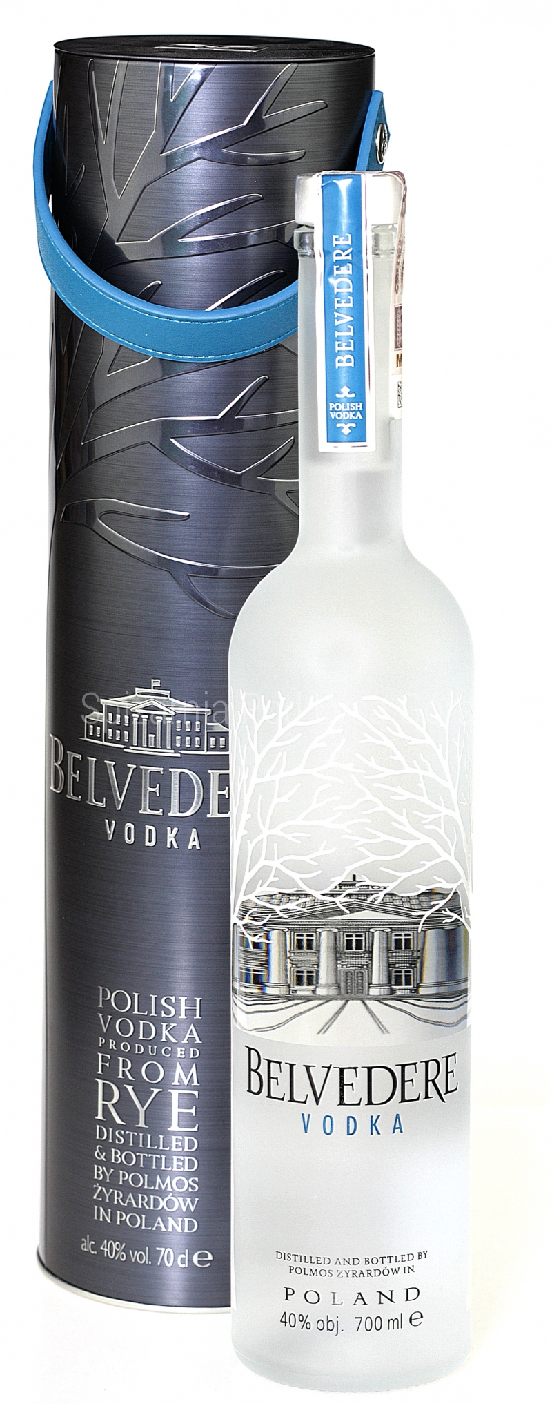 Wódka Belvedere 0,7 l + puszka ze skórzanym uchwytem - Wódki