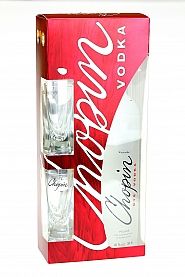 Wódka Chopin Rye 0,7 l + kieliszki