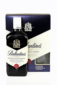 Ballantines Finest Blended Scotch Whisky 0,5L + szklanka