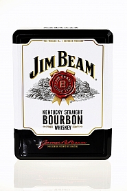 Jim Beam White Label 0,7L puszka + 2 szkl.