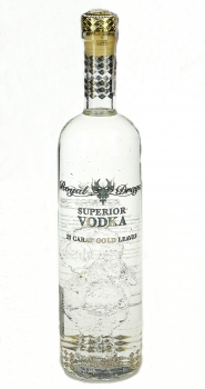 Vodka Royal Dragon Superior  23 CARAT GOLD LEAVES - 40%/0.7l + kartonik