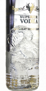 Vodka Royal Dragon Superior  23 CARAT GOLD LEAVES - 40%/0.7l + kartonik