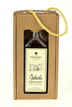 Nalewka z Żurawiny ''Piwniczka Smaku''    30% / 350 ml 