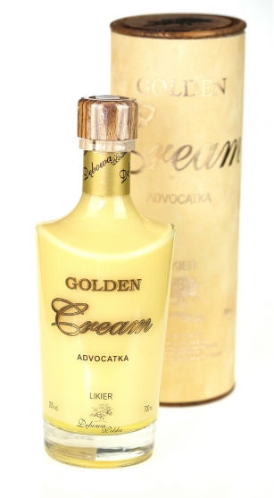 Likier Golden Cream Advocatka 0,7 l + Tuba