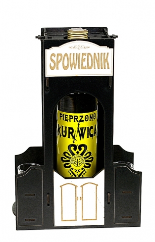Wódka Pieprzono Kurnwica Spowiednik 37% 0,5L + 2 kieliszki
