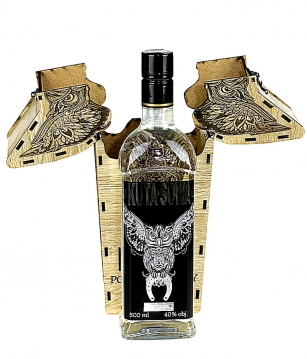 Okuta Sowa 0,5L 40% - wódka w drewnianej skrzynce