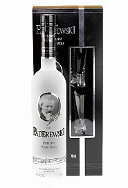 Wódka Paderewski 0,7 l + 2 kieliszki