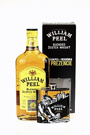 Whisky William Peel 0,7 l + piersiówka
